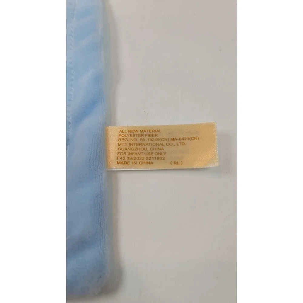 Blue Bunny Rabbit Lovey Rattle 13